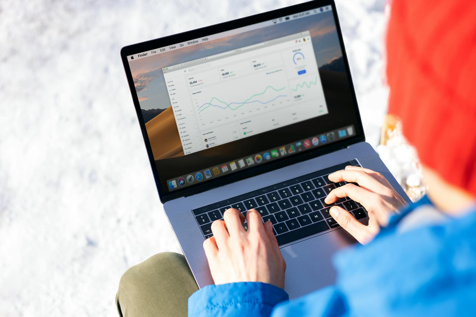 Financial analytics dashboard representing cost analysis by dimension in Business Central for food manufacturers